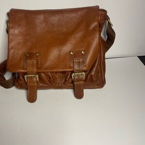 M. C. Classic BROWN Butter-Soft  Leather Messenger Bag for Men or Women